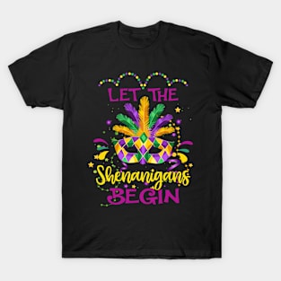 Let The Shenanigans Begin Awesome Mask T-Shirt